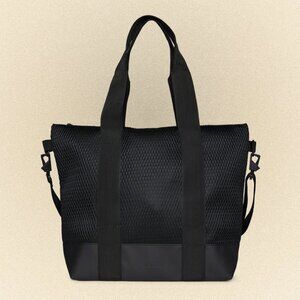 NWT RAINS TOTE BAG MESH MINI W3 - BLACK